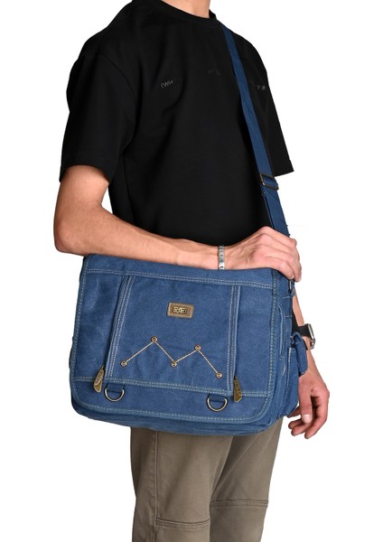 30758 Kanvas Postacı Çantası – Ayarlanabilir Askılı & Günlük Kullanıma Uygun