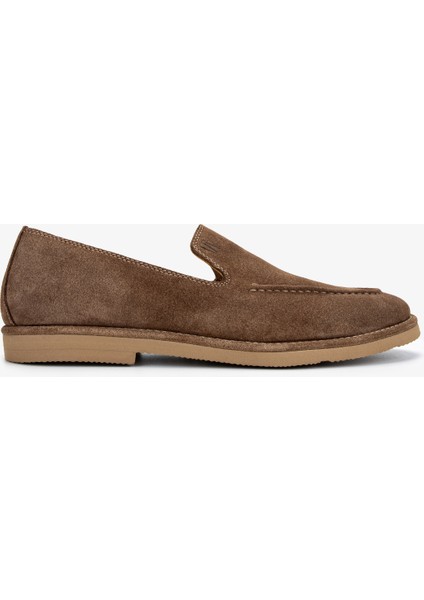 Erkek Hakiki Deri Tarçın Loafer Ayakkabı 325 2373-3 Erk Ayk Y25 Tarcın Suet