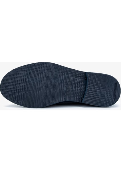 Erkek Hakiki Deri Lacivert Süet Loafer Ayakkabı 325 2373-3 Erk Ayk Y25 Lacı Suet