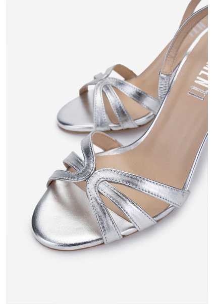 Kadın Gri Topuklu Ayakkabı 1074 2306 Bn Ayk Y25 Gumus Dr modelleri