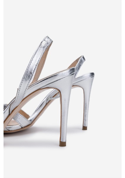 Kadın Gri Topuklu Ayakkabı 1074 2306 Bn Ayk Y25 Gumus Dr fırsatları