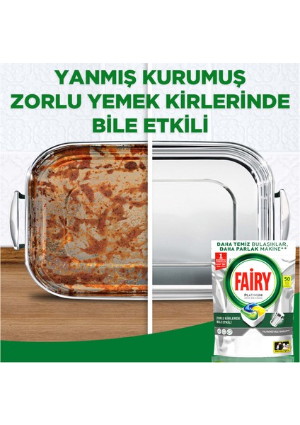 Platinum Bulaşık Makinesi Deterjanı Kapsülü/ tableti 50 Yıkama