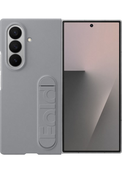 Galaxy Z Fold 7 Standlı Silikon Kılıf - Gri fiyatları