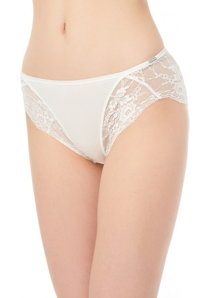 Kadın Modal Elastan Slip 1448 - Krem