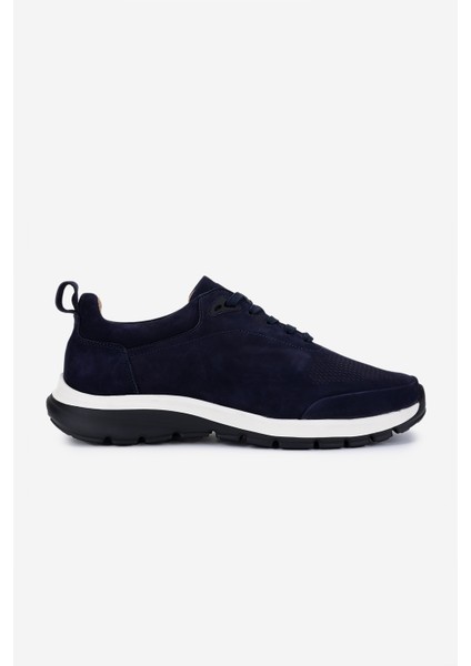 Erkek Hakiki Deri Lacivert Nubuk Sneakers & Spor Ayakkabı 233 5145 Erk Ayk Y25 Lacı Nbk