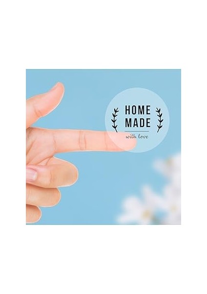 Bimotif Şeffaf Sticker, Home Made, 3.2 cm 2 Sayfa