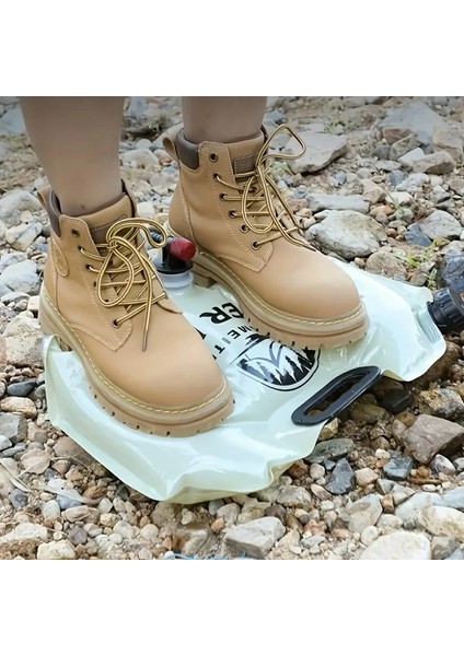 2 Parçalı Kamp Taşınabilir Su Depolama Çantası Katlanır Musluk Plastik Kova Kalınlaştırılmış Su Torbası (2 Parça) (Yurt Dışından) modelleri