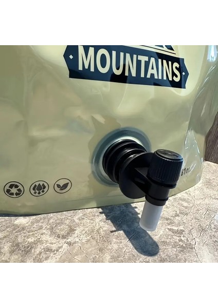 2 Parçalı Kamp Taşınabilir Su Depolama Çantası Katlanır Musluk Plastik Kova Kalınlaştırılmış Su Torbası (2 Parça) (Yurt Dışından) indirimleri