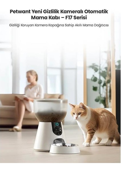 Electron Akıllı Otomatik Kameralı Mama Kabı 4lt
