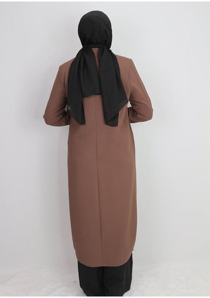 1005 Önden Fermuarlı Cepli Cebi Taş Detaylı Broşlı Giy Çık Kap Qys Kap #24-03# fiyatları