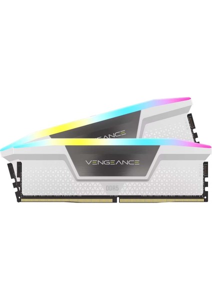 Corsaır Vengeance Rgb 32GB (2X16GB) 6000MHZ Ddr5 C30 1,40V Expo & Xmp Ram (CMH32GX5M2B6000Z30W)