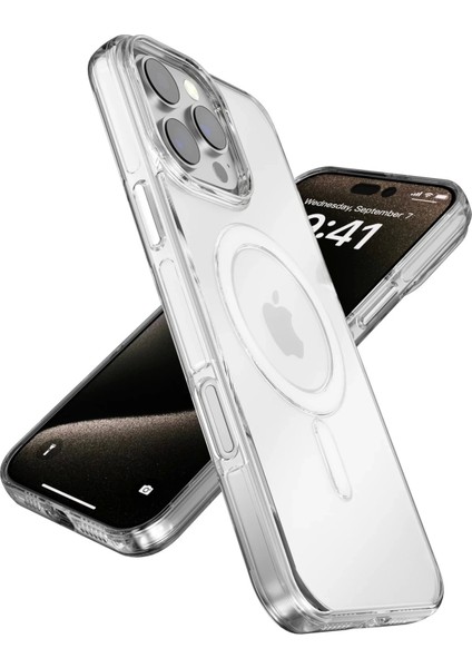 iPhone 15 Pro Gleam Pc Sert Magsafe Kılıf - Şeffaf fiyatları