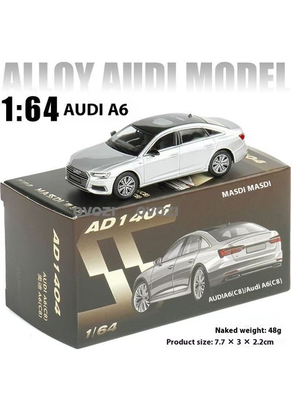 Ovozı Audi Alaşımlı Araba Modeli Koleksiyon Süsü Hediyesi (Yurt Dışından)