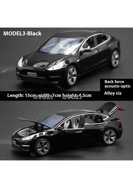 Ovozı Tesla Alaşımlı Araba Modelleri Koleksiyonluk Süs Hediyesi (Yurt Dışından)