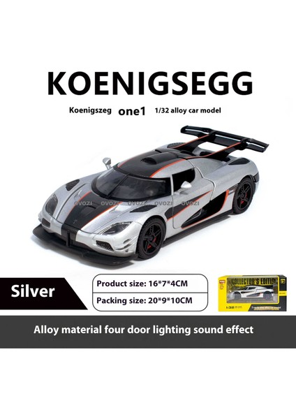 Ovozı Koenigsegg Alaşımlı Araba Modelleri Koleksiyon Hediyeleri (Yurt Dışından)