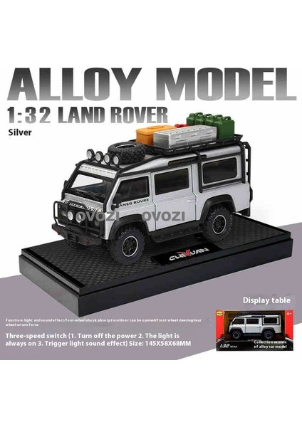 Ovozı Land Rover Alaşımlı Araba Modelleri Koleksiyon Hediyeleri (Yurt Dışından)