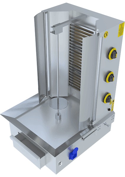 3 'lü Motorlu Döner Ocağı