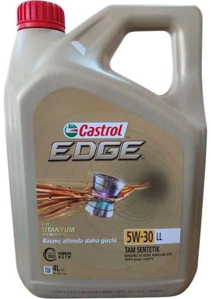 Edge 5W-30 Ll 4 Litre Motor Yağı ( Üretim Yılı: 2023 )