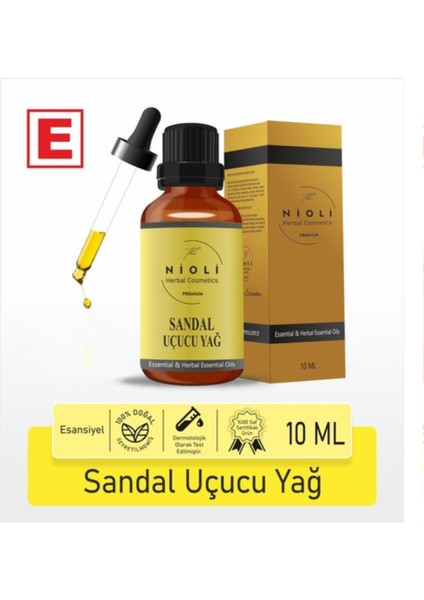 Sandal Esansiyel Uçucu Yağ Buhurdanlık Yağı Aromaterapi Yağı 10 ml