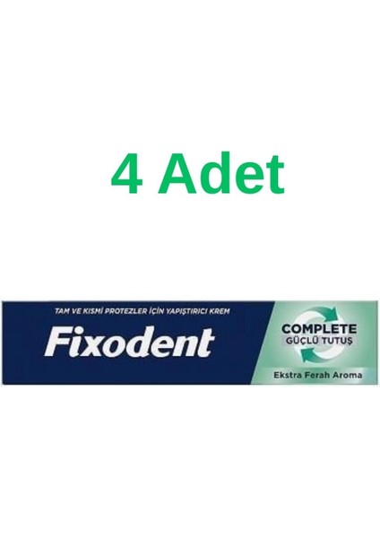 Complete Ferah Protez Yapıstırıcı Krem 47 gr 4 Adet
