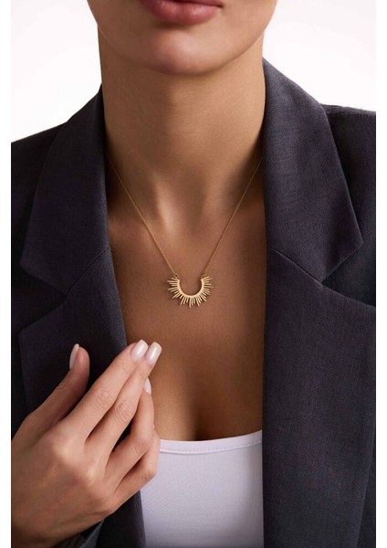 Altın Güneş Kolye modelleri