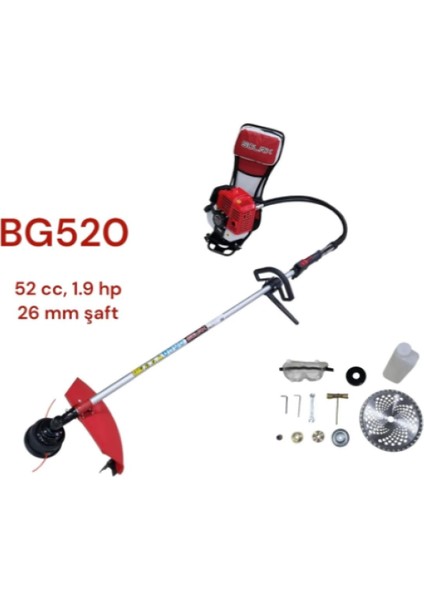 Solax BG520 Sırt Tipi Motorlu Tırpan