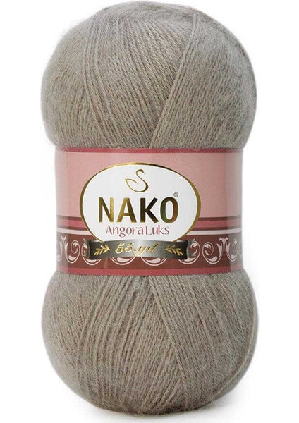 5 Adet Angora Lüks El Örgü Ipi 2000 Vizon