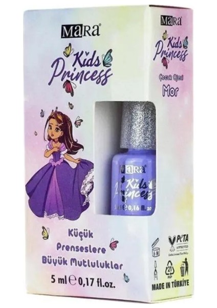 Kids Princess Çocuk Oje Pembe ve Mor Renk Seçenekleriyle 5 ml Eğlenceli Oje Seti fiyatları