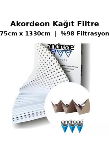 Akordeon Kağıt Filtre WKF75 75CM x 1330CM (1 Adet) fiyatları