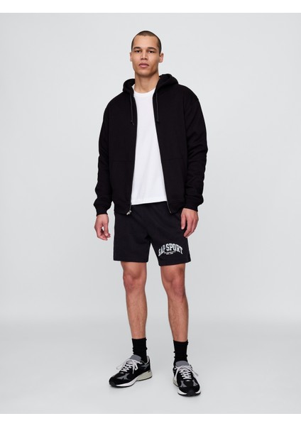 Erkek Siyah Vintagesoft Sweat Şort