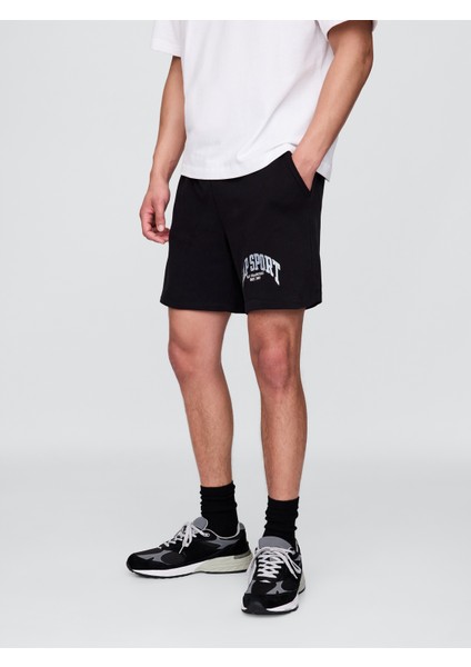 Erkek Siyah Vintagesoft Sweat Şort fırsatları