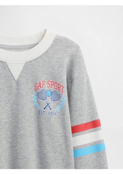 Kız Çocuk Gri Fransız Havlu Kumaş Sweatshirt fiyatları