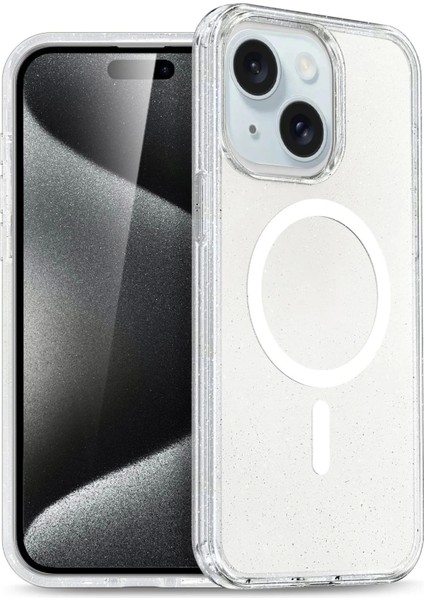 Apple iPhone 15 Star Magsafe Kapak - Şeffaf
