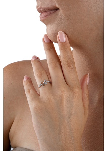 925 Ayar Gümüş Kelebek Yüzük