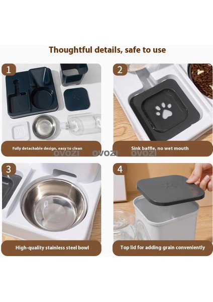 Ovozı Pet Otomatik Içme ve Besleme Cihazı (Yurt Dışından) modelleri