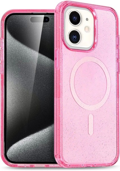 Apple iPhone 12 Star Magsafe Kapak - Pembe