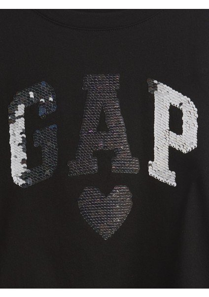 Kız Çocuk Siyah Kids Flippy-Sequin Grafik T-Shirt fiyatları