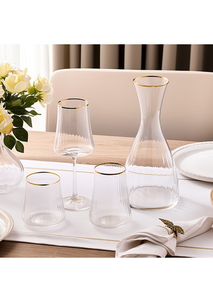 Crystal Gold 37 Parça 12 Kişilik Su Seti