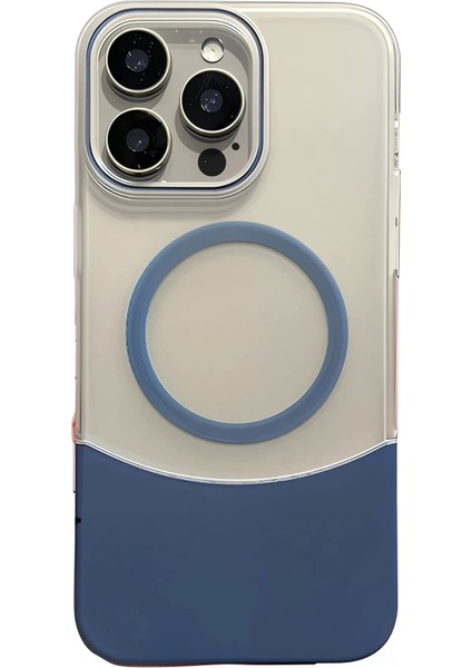 Apple iPhone 15 Pro Max Velar Magsafe Kapak - Lacivert