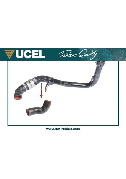 UCEL-35825 - Turbo Hortumu Büyük Metal Parça Harıç Ducato Boxer Jumper Iıı