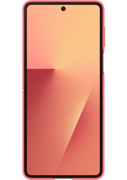 Galaxy Z Flip 7 Yüzüklü Silikon Kılıf - Kırmızı