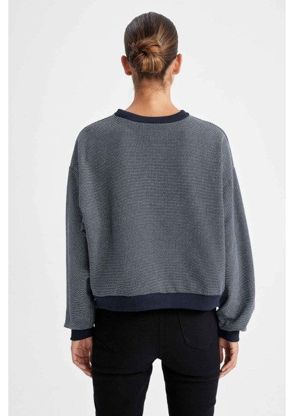 Bisiklet Yaka Sweatshirt Z6953AZ22AU