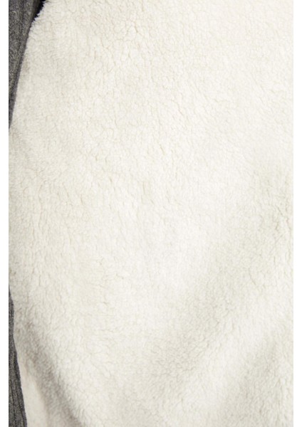 Su Geçirmez Puffer Şişme Mont Kapitoneli İçi Suni Kürklü Rüzgar Geçirmez Cepli A0756AX23WN