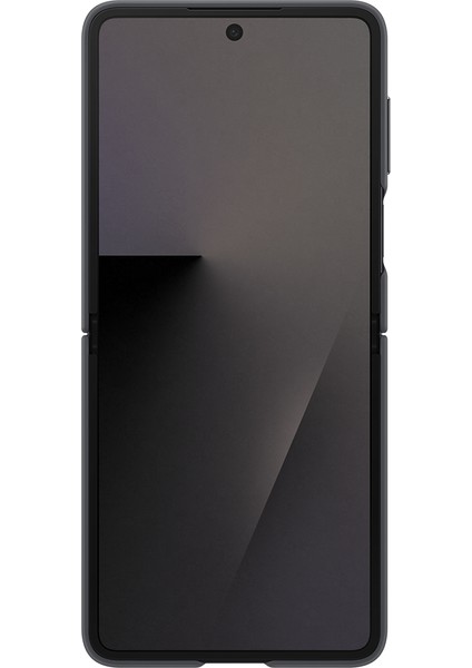 Galaxy Z Flip 7 Yüzüklü Silikon Kılıf - Siyah