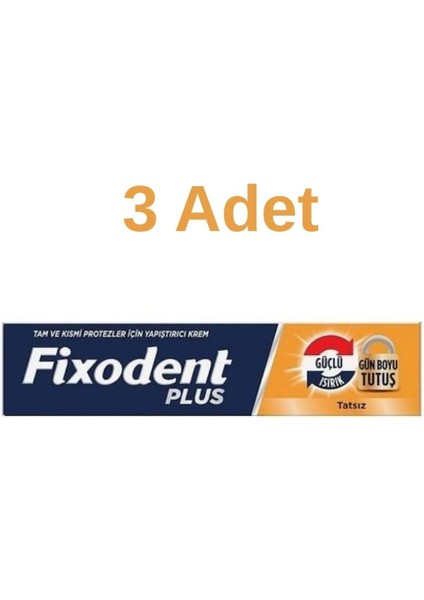 Plus En Iyi Tutuş Diş Protez Yapıştırıcı Krem 40 gr x 3
