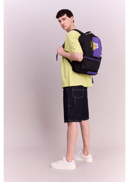 Unisex NBA Los Angeles Lakers Su Geçirmez Kumaş Okul Çantası A5465AXNS