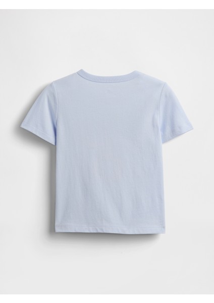 Erkek Bebek Açık Mavi Grafik Baskılı T-Shirt fiyatları