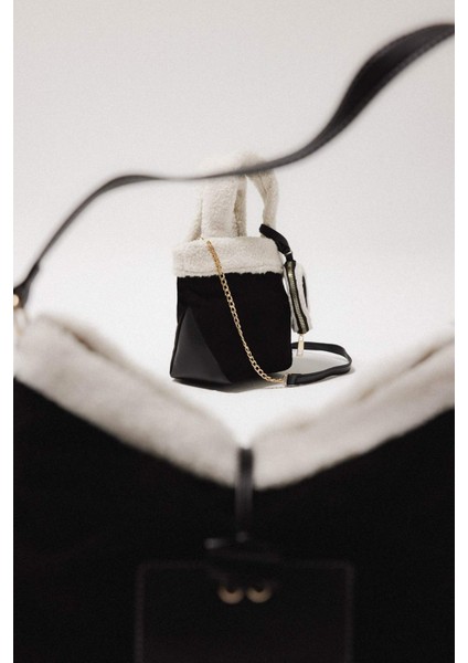 Kadın Teddy Detaylı Süet El Çantası A7536AXNS