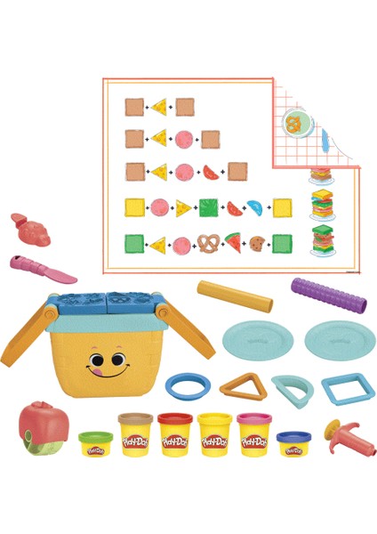 Bfs Nessiworld F6916 Play-Doh Piknik Şekilleri Başlangıç Seti +3 Yaş modelleri