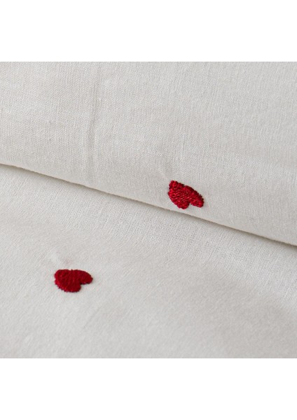 Tiamo %100 Pamuk Çift Kişilik Kalpli 4 Parça Nevresim Takımı modelleri